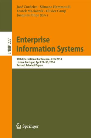 Cover of the book Enterprise Information Systems by Maria Bonnafous-Boucher, Jacob Dahl Rendtorff