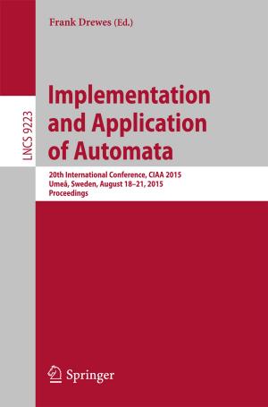 Cover of the book Implementation and Application of Automata by Marie-Line Germain