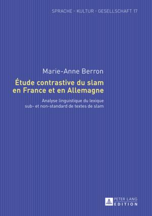 Cover of the book Étude contrastive du slam en France et en Allemagne by Tudorel Toader, Marieta Safta