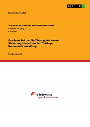 Cover of the book Probleme bei der Einführung des Neuen Steuerungsmodells in der Thüringer Kommunalverwaltung by Bettina Dettendorfer