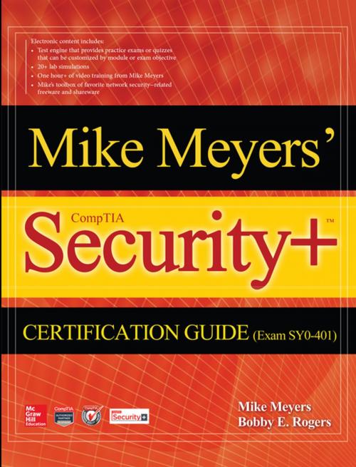 Cover of the book Mike Meyers' CompTIA Security+ Certification Guide (Exam SY0-401) by Mike Meyers, McGraw-Hill Education