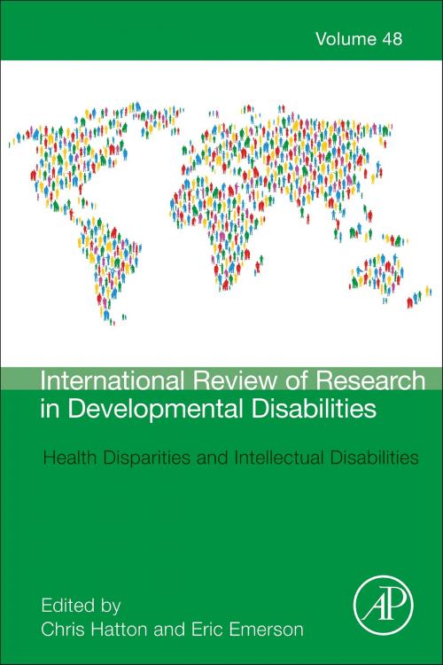 Cover of the book Health Disparities and Intellectual Disabilities by Christopher Hatton, Eric Emerson, Elsevier Science