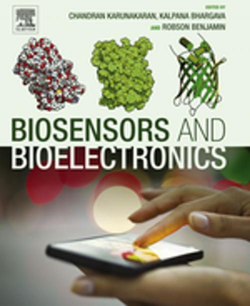 Cover of the book Biosensors and Bioelectronics by Chandran Karunakaran, Kalpana Bhargava, Robson Benjamin, Elsevier Science