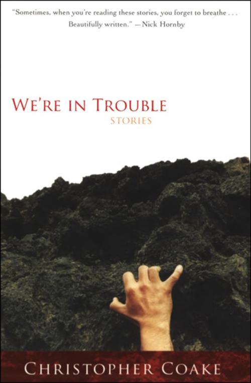 Cover of the book We're in Trouble by Christopher Coake, Houghton Mifflin Harcourt