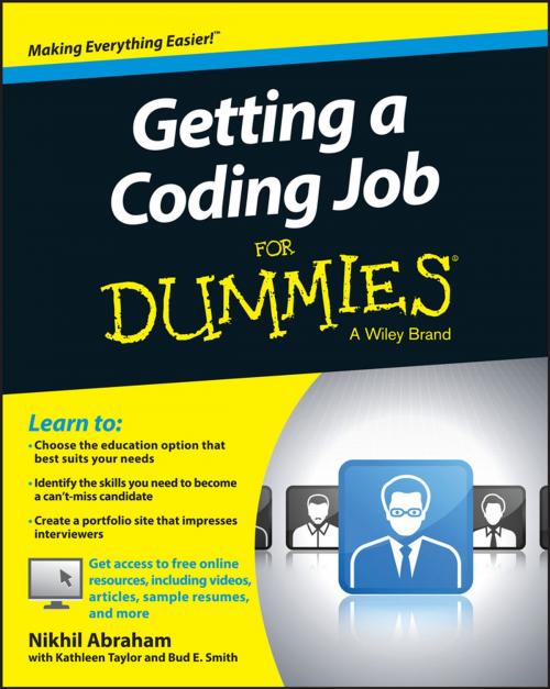 Cover of the book Getting a Coding Job For Dummies by Nikhil Abraham, Wiley