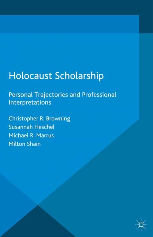 Cover of the book Holocaust Scholarship by , Palgrave Macmillan UK