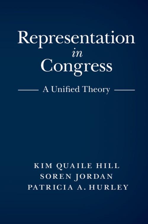 Cover of the book Representation in Congress by Kim Quaile Hill, Soren Jordan, Patricia A. Hurley, Cambridge University Press