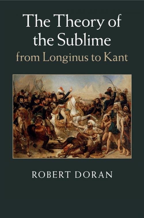 Cover of the book The Theory of the Sublime from Longinus to Kant by Robert Doran, Cambridge University Press