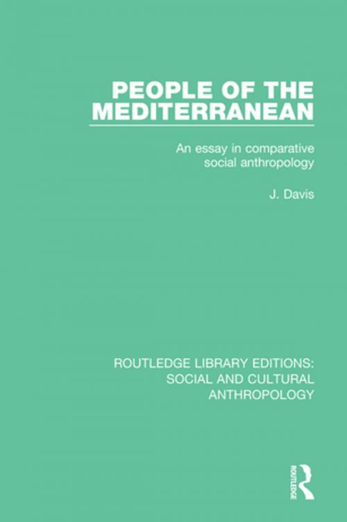 Cover of the book People of the Mediterranean by J. Davis, Taylor and Francis