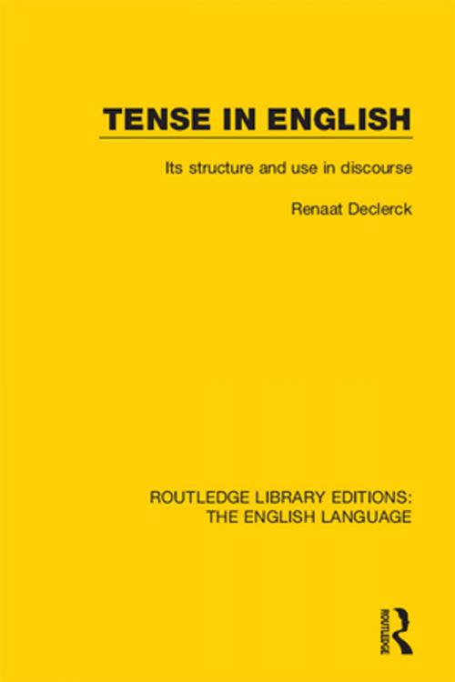 Cover of the book Tense in English by Renaat Declerck, Taylor and Francis