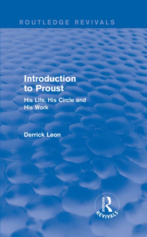 Cover of the book Introduction to Proust by Derrick Leon, Taylor and Francis