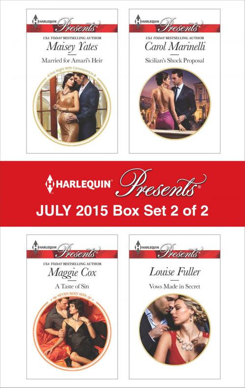 Cover of the book Harlequin Presents July 2015 - Box Set 2 of 2 by Maisey Yates, Maggie Cox, Carol Marinelli, Louise Fuller, Harlequin