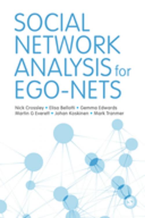 Cover of the book Social Network Analysis for Ego-Nets by Elisa Bellotti, Dr. Gemma Edwards, Martin G. Everett, Dr Mark Tranmer, Nick Crossley, Dr. Johan Henrik Koskinen, SAGE Publications