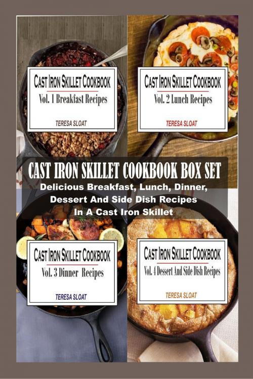 Cover of the book Cast Iron Skillet Cookbook Box Set: Delicious Breakfast, Lunch, Dinner, Dessert And Side Dish Recipes In A Cast Iron Skillet by Teresa Sloat, Winsome X
