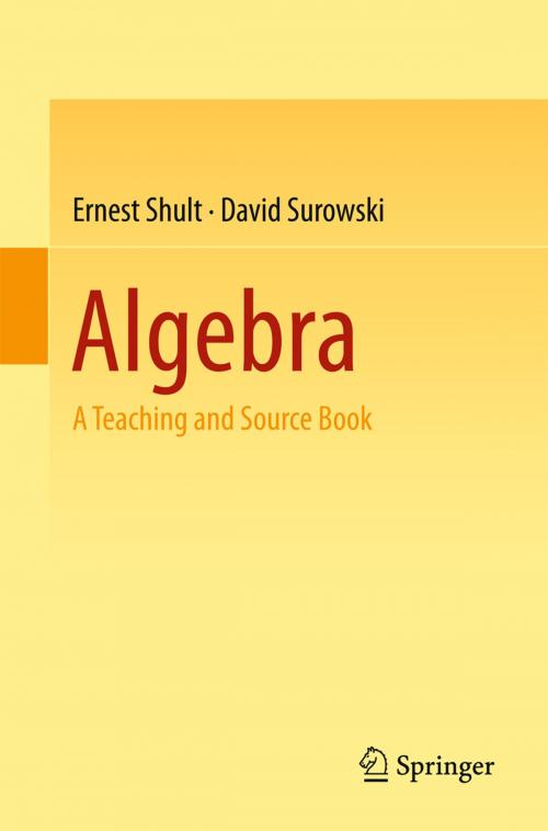 Cover of the book Algebra by David Surowski, Ernest Shult, Springer International Publishing