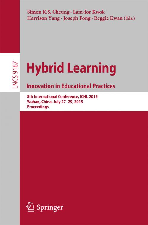 Cover of the book Hybrid Learning: Innovation in Educational Practices by , Springer International Publishing