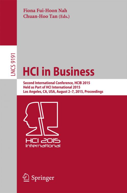 Cover of the book HCI in Business by , Springer International Publishing