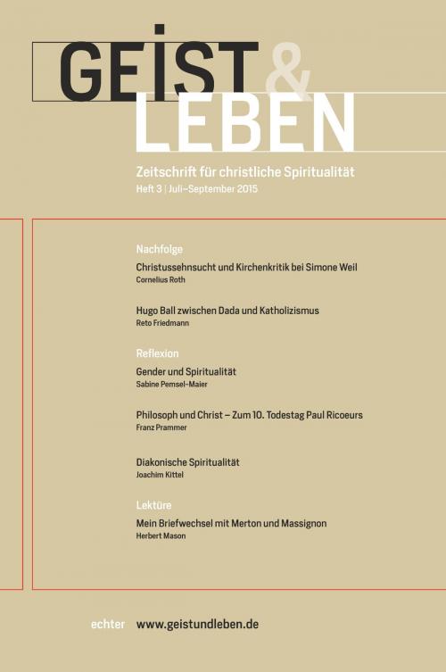Cover of the book Geist und Leben 3/2015 by , Echter