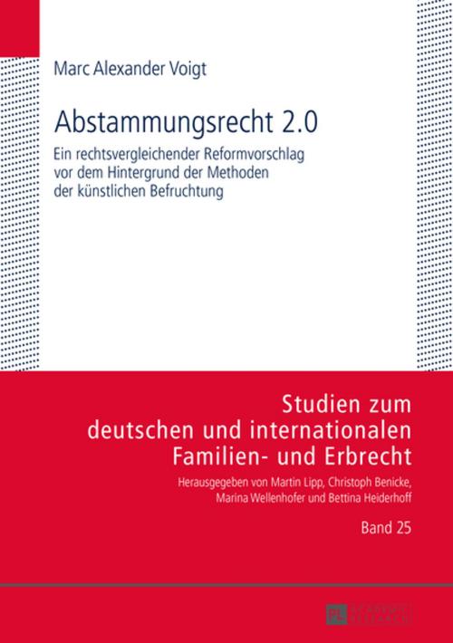 Cover of the book Abstammungsrecht 2.0 by Marc Alexander Voigt, Peter Lang