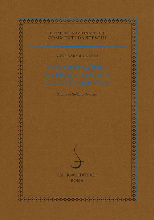 Cover of the book Discorso sopra la prima cantica della ‘Commedia’ by Vincenzio Buonanni, Salerno Editrice