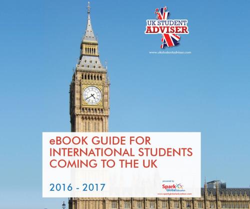 Cover of the book UK eBook Guide for International Students by Spark Global Education UK, Neil Mehta, Sachin Thomas, Spark Global Education
