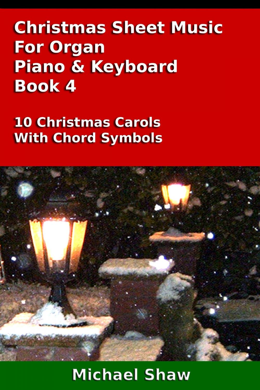 Big bigCover of Christmas Sheet Music For Organ Piano & Keyboard Book 4