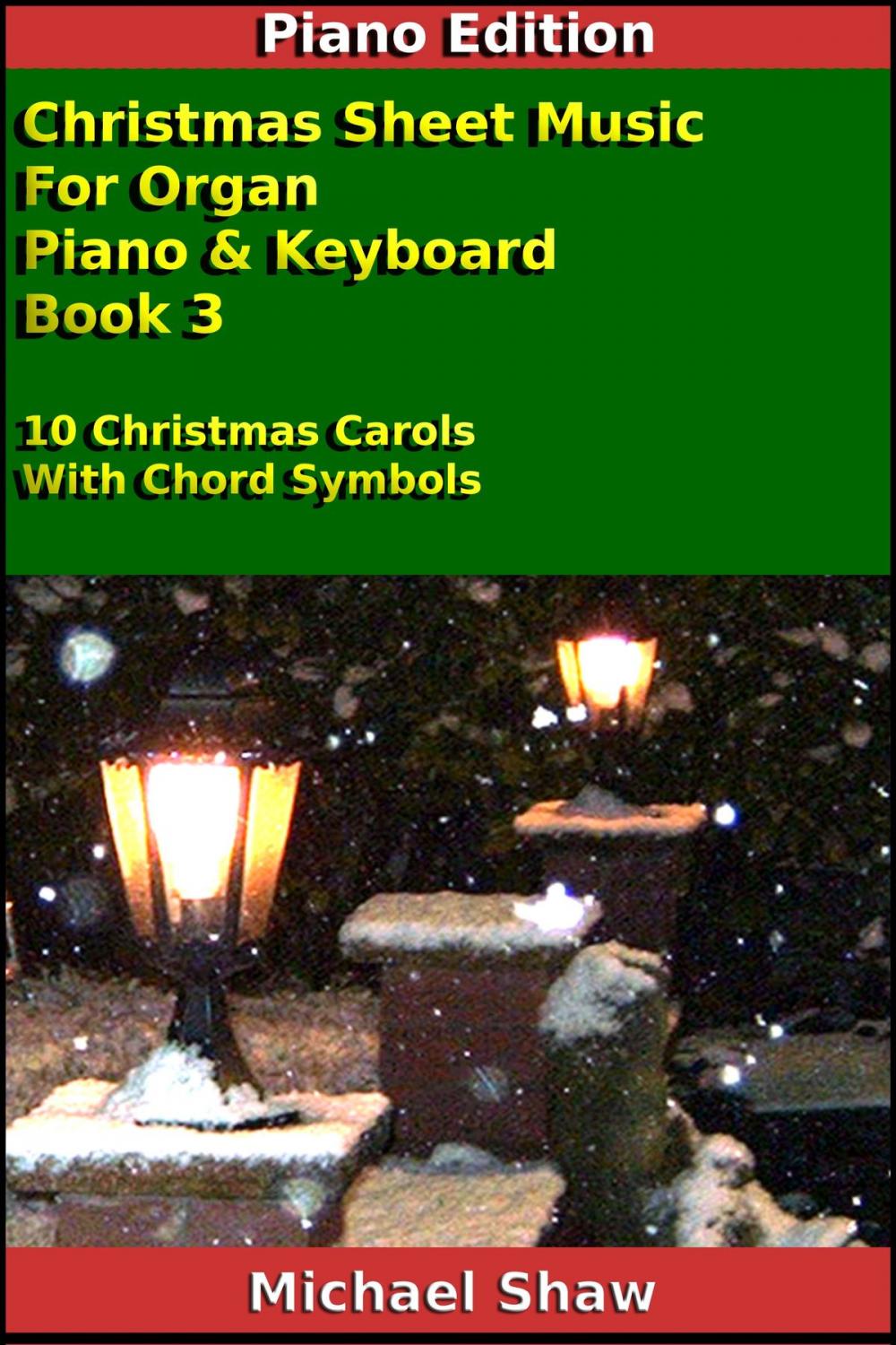 Big bigCover of Christmas Sheet Music For Organ Piano & Keyboard Book 3