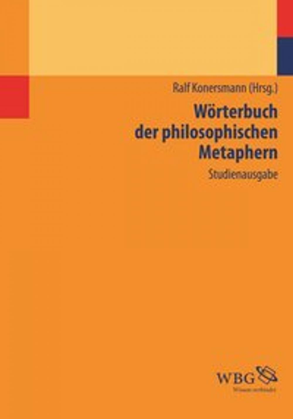 Big bigCover of Wörterbuch der philosophischen Metaphern