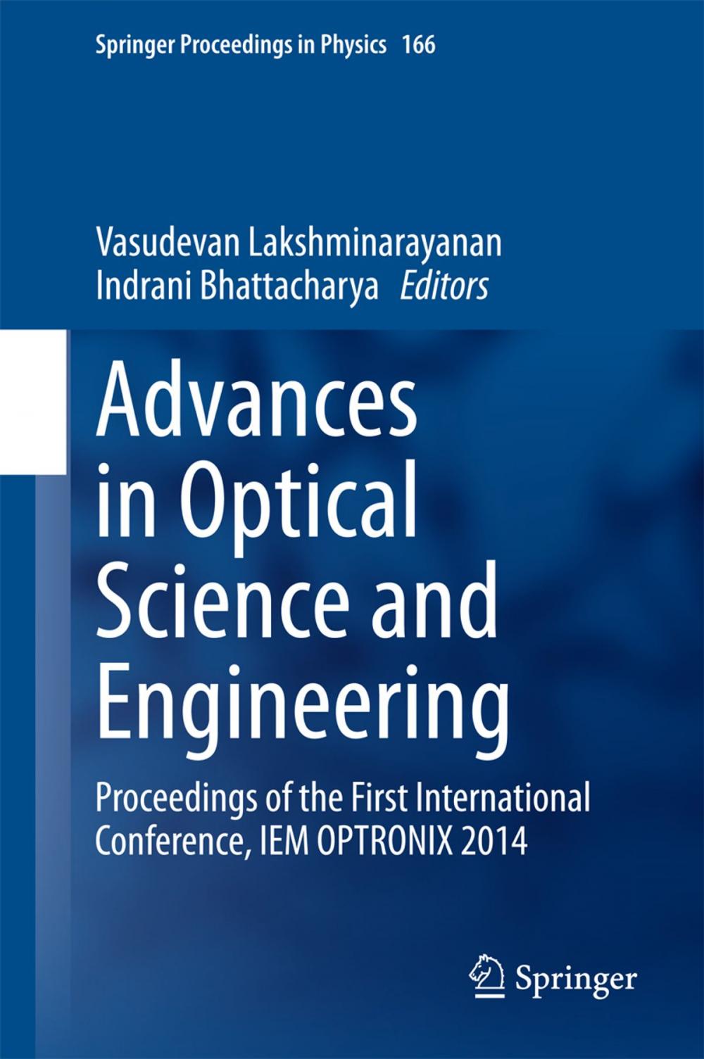 Big bigCover of Advances in Optical Science and Engineering