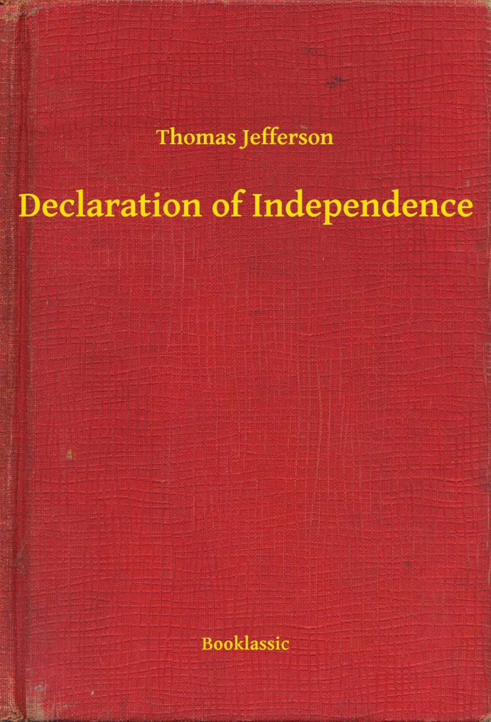 Big bigCover of Declaration of Independence