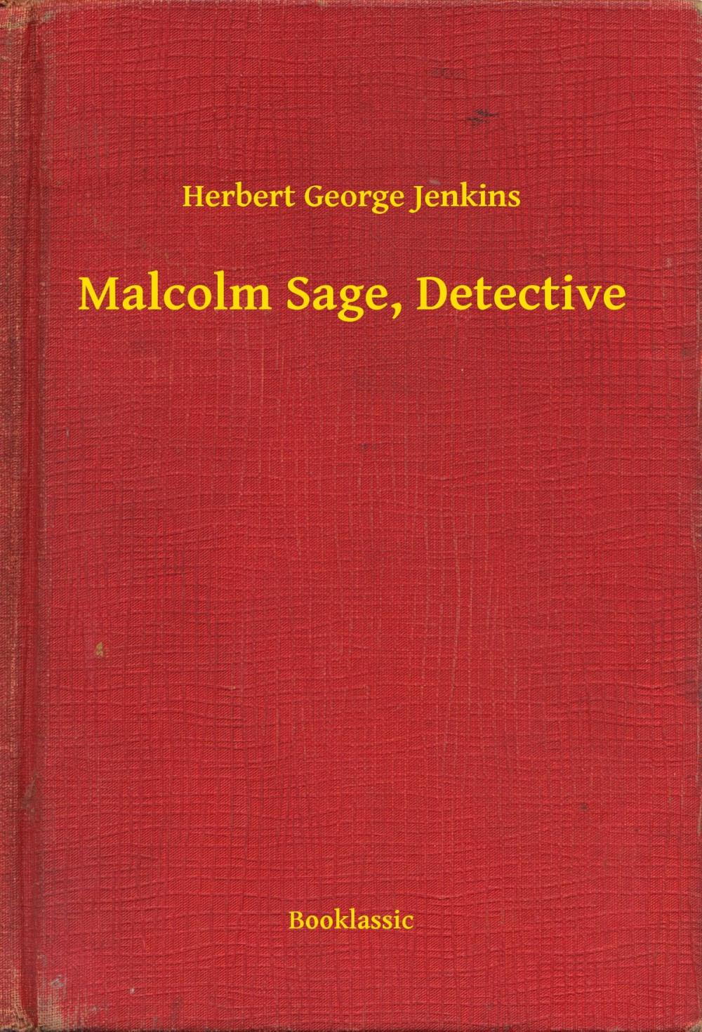 Big bigCover of Malcolm Sage, Detective