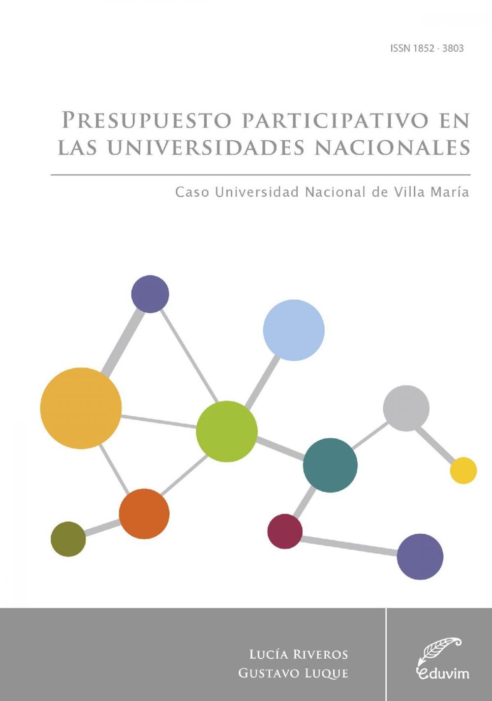 Big bigCover of Presupuesto participativo en las universidades nacionales