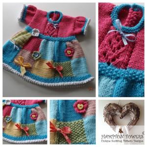 Cover of the book Patchwork Judy Baby Dress Knitting Pattern C004 by Lisa Lewis