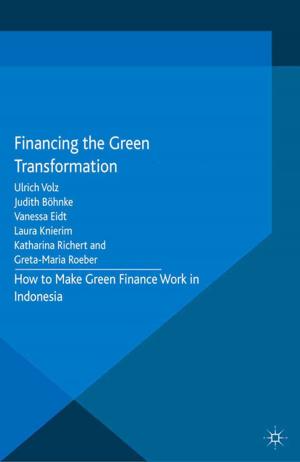 Cover of the book Financing the Green Transformation by Darren Hill, Bill Penson, Divine Charura