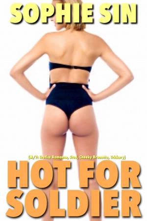 Book cover of Hot For Soldier (M/F: Erotica Romance, Stud, Cheeky Brunette, Trickery)
