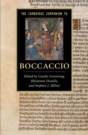 Cover of the book The Cambridge Companion to Boccaccio by Nicholas D. More