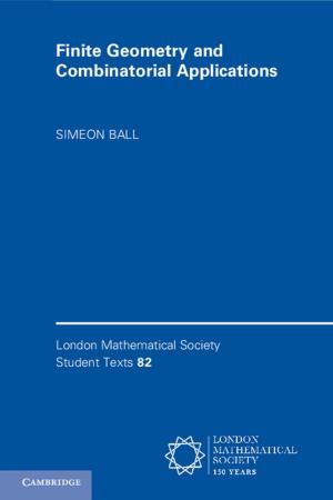 Cover of the book Finite Geometry and Combinatorial Applications by James Vernon