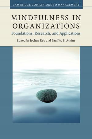 Cover of the book Mindfulness in Organizations by 