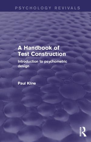 Book cover of A Handbook of Test Construction (Psychology Revivals)