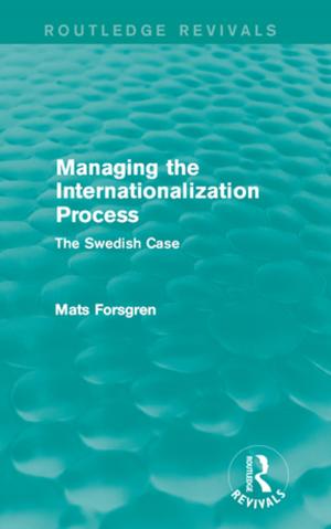 Cover of the book Managing the Internationalization Process (Routledge Revivals) by 