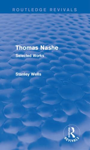 Cover of the book Thomas Nashe (Routledge Revivals) by Ross Mouer, Yoshio Sugimoto