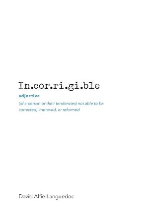 Cover of the book Incorrigible by Lisa A. McCombs