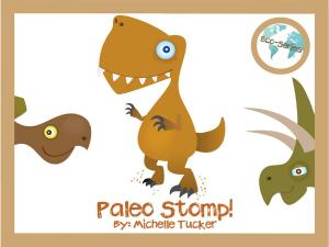 Cover of the book Paleo Stomp! by John DeLaughter, Mel. White