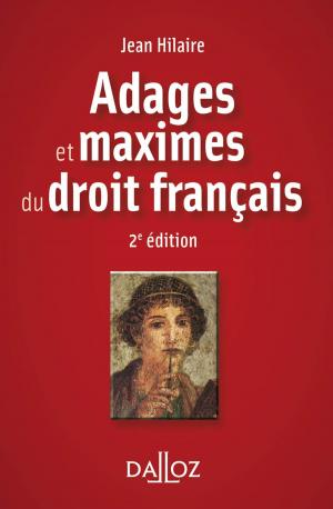 Cover of the book Adages et maximes du droit français by Pascal Puig