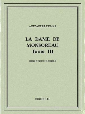 Book cover of La dame de Monsoreau III