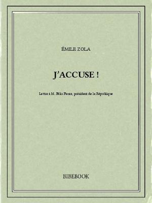 Cover of the book J'accuse ! by Honoré de Balzac