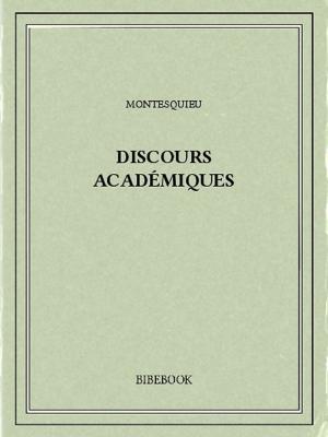Cover of Discours académiques