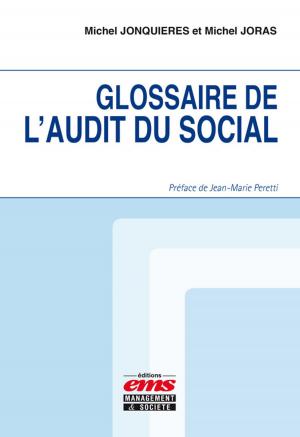 Cover of the book Glossaire de l'audit du social by Adib Bensalem, Dorsaf Zouari