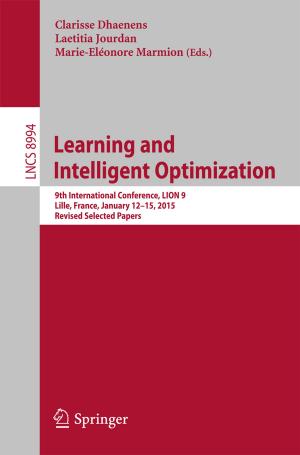 Cover of the book Learning and Intelligent Optimization by Thomas H Williamson