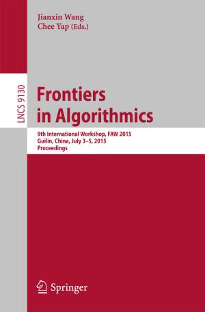 Cover of the book Frontiers in Algorithmics by Gerasimos Rigatos